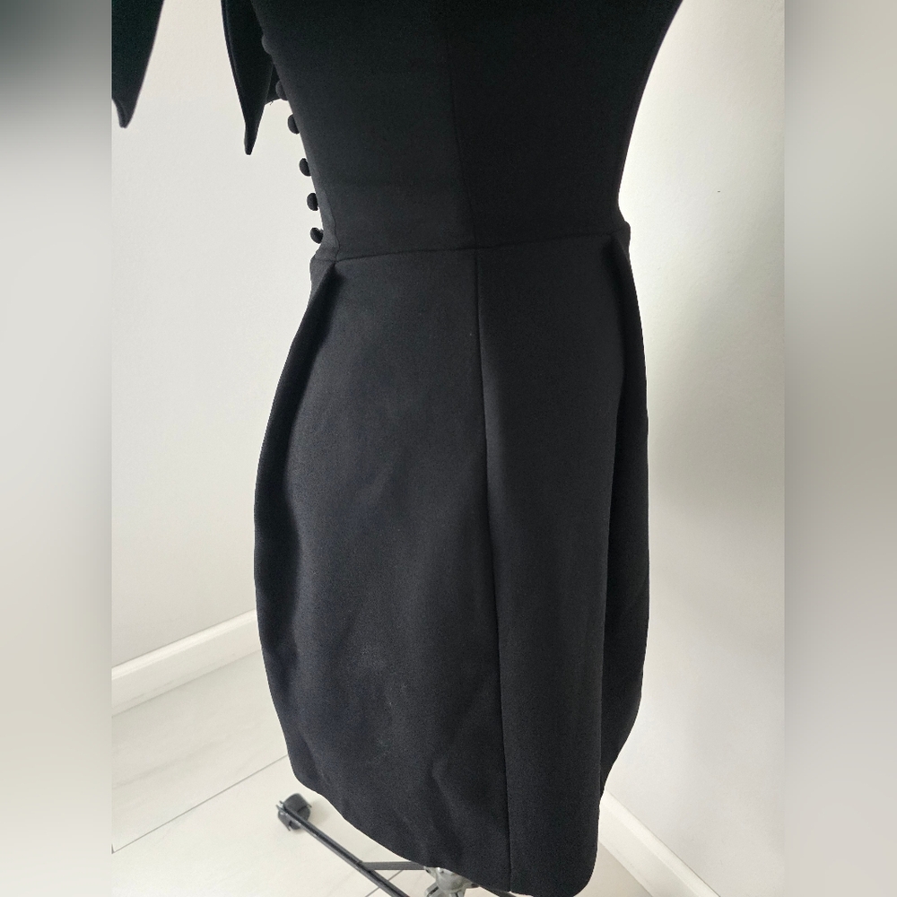 Nadine Merabi Harper Black Mini Dress Size XS - Picture 16 of 16